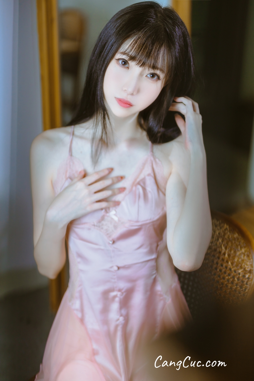 Coser@许岚LAN – 半透粉纱